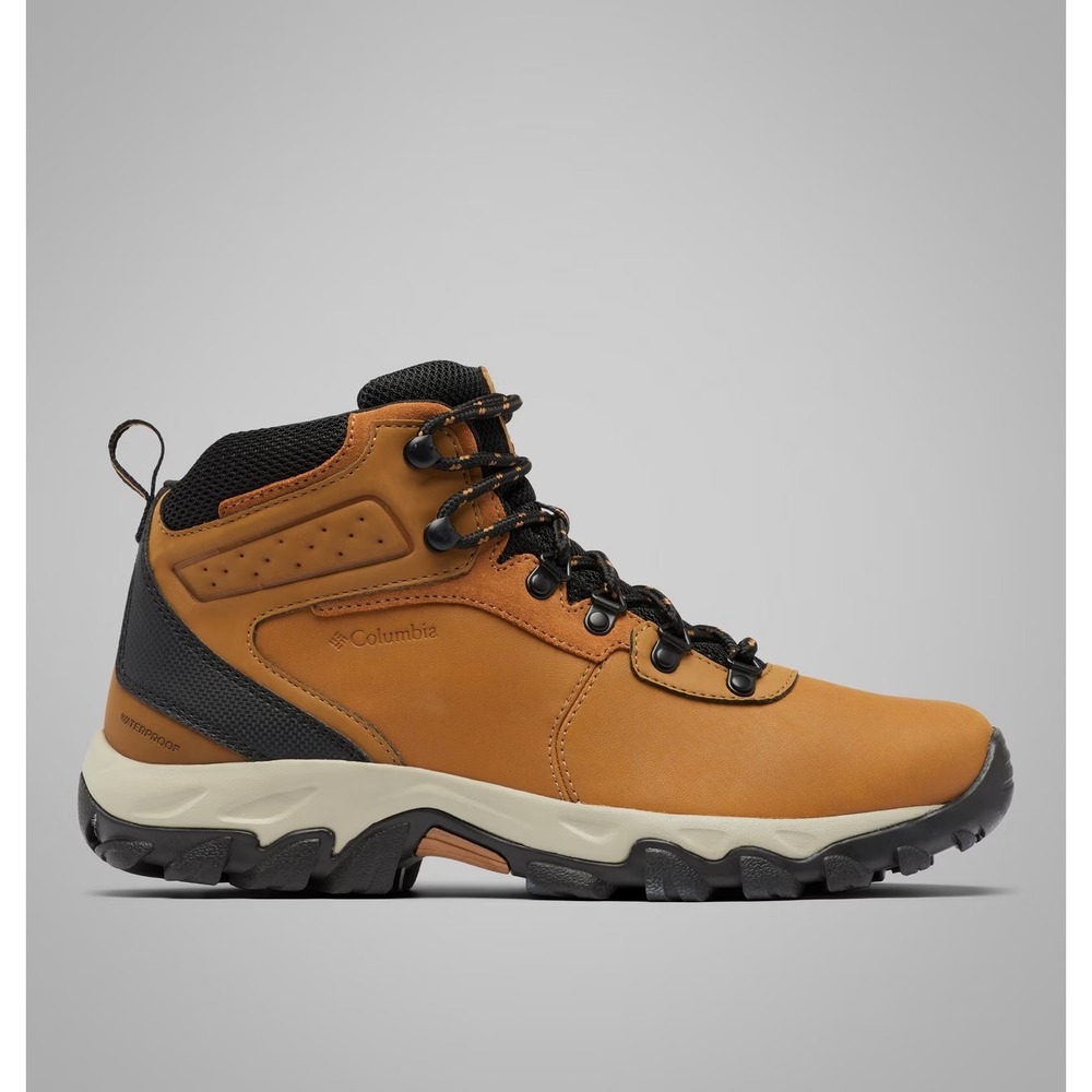 Columbia Newton Ridge Plus II Waterproof Hiking Boots Mens Cordovan Squash Mid